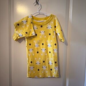 Yellow Bunny Print Hanna Andersson Kids pajamas